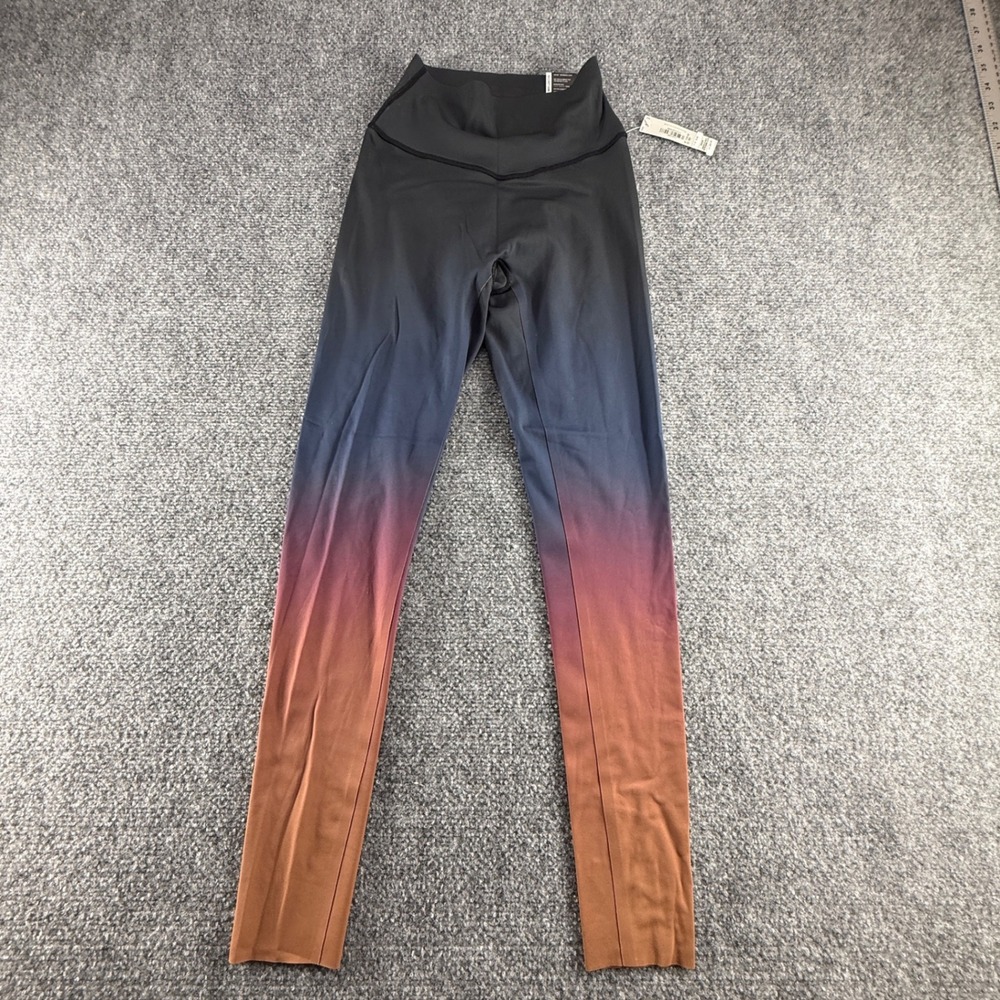 VSX Victoria's Secret Elevate High Rise Ombre Leggings Black Terracotta XS